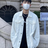 Unisex Baseball Jersey Vintage Denim Jacket