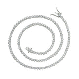 Zircon necklace clavicle chain single row chain