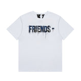 Vlone T Shirt Plaid Big V Letter