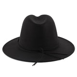 Walter White Fedora Men's and Women's Neutral Wool-like Felt Cap Black Top Hat British Jazz Hat Woolen