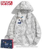 Nasa Jacket Spring and Autumn Men's Jacket Coat Men's Clothing Loose All-Matching