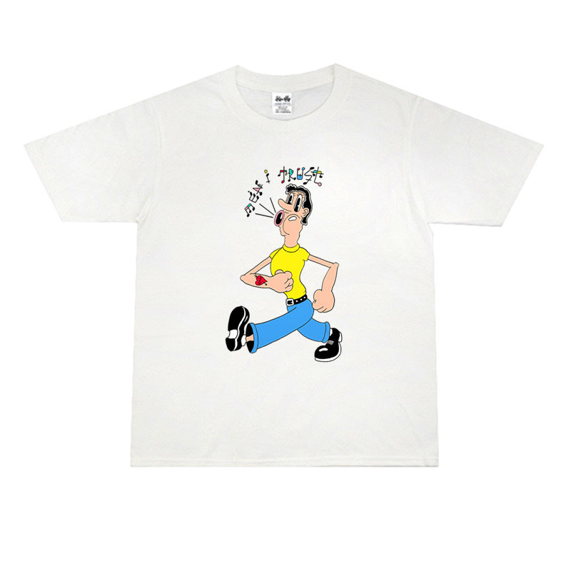 Rock Star T Shirt Printed T-shirt Short Sleeve Cotton Loose