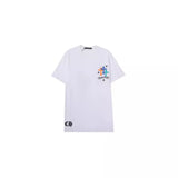 CHH Chrome Heart T Shirts Croix Cross Color Leather Printed Short Sleeve T-Shirt