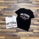 Tommy T Shirts Tommy Stitching Printing Couple's round Neck Short Sleeve T-shirt