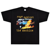 Rock Star T Shirt Rage Against the Machine T-shirt Rock Band American Retro Loose Short Sleeve