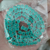 Zircon necklace synthetic colored treasure tennis chain