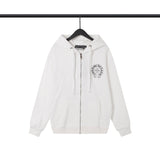 CHH Chrome Heart Hoodie Couple Villain Skull Cardigan Hooded Sweater Men