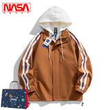 Nasa Jacket Spring and Autumn Hooded Jacket Men's Fashion Brand Loose