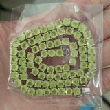 Zircon necklace synthetic colored treasure tennis chain