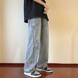 Unisex Jeans Summer American Straight Loose