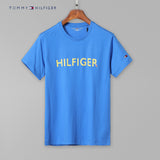 Tommy T Shirts Printed T-shirt Tommy Men's Short Sleeve Cotton round Neck Slim Fit