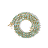 Zircon necklace zircon single row tennis chain