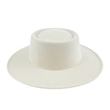Walter White Fedora Flat Top Hat Fashion Knight Dome Woolen Hat Autumn and Winter Fur Felt Hat