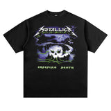 Rock Band T Shirt Printed Short Sleeve T-shirt Loose European and American