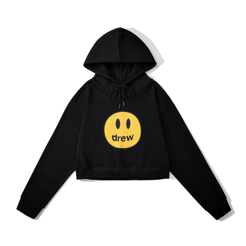 Drew House Hoodie Classic Logo Short Hoodie For Girls