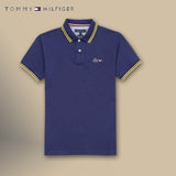 Tommy T Shirts Tommy Striped Summer Polo Shirt Cotton Short Sleeve T-shirt Casual