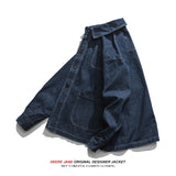 Men Long-Sleeve Shirt Spring Leisure Denim Shirt Jacket Men's Loose and Simple Long Sleeve Top