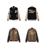 Unisex Baseball Jersey Embroidered Baseball Suit Spring and Autumn PU Jacket