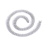 Zircon necklace circle tennis chain