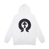 CHH Chrome Heart Hoodie Croix Sweater Diablo Cross Embroidered Zipper
