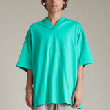 Fog Essentials T shirt Offset Logo Loose V-neck T shirt