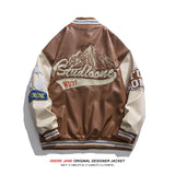 Men's Baseball Jacket Men's Vintage Retro Loose Spring Jacket Spring and Autumn