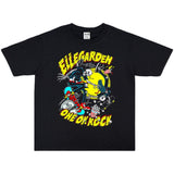 Rock Star T Shirt Band Rock Print Washed Distressed T-shirt Short Sleeve