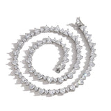 Zircon necklace Love tennis chain