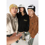 Unisex Baseball Jersey Flight Jacket Fall Loose Lapel Jacket