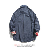 Men Long-Sleeved Shirt Spring Long Sleeve Tooling Shirt Men Spring Loose Casual Shirt