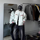 Unisex Baseball Jersey PU Jacket