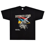 Rock Star T Shirt System Of A Down Protect the Land T-shirt Loose Retro Short Sleeve