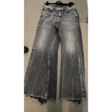 Unisex Jeans autumn and winter washed baggy jeans