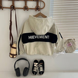 Boy Jacket Boys and Girls Jacket Letter Coat Anorak Spring and Autumn Baby Long Sleeve Top