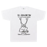 Rock Star T Shirt Kurt Cobain Daniel Johnston Hi How Are T-shirt Rock American Loose Short Sleeve