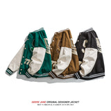 Men's Baseball Jacket Jacket Men's Vintage Cotton-Padded Casual Jacket Winter