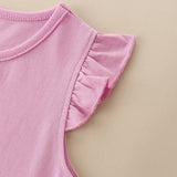 Girl Dress Children's Clothing Summer Girls' Dress Knitted Cotton Cartoon Embroidery Vest Princess Dress