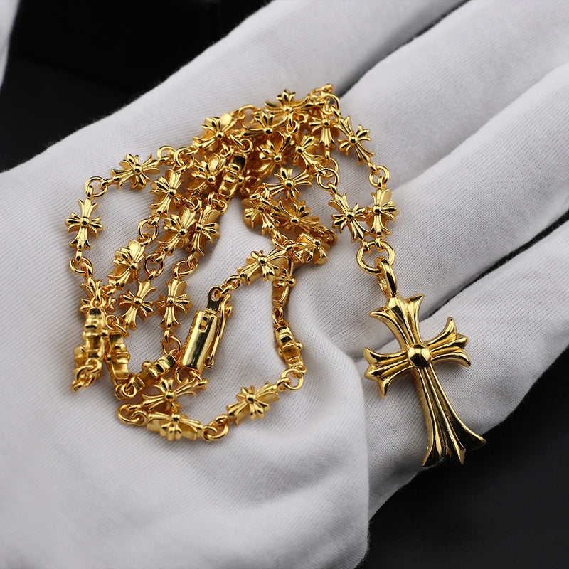 Chrome Heart Necklace Sweater Necklace