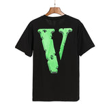 Vlone T Shirt Spring Summer Crew Neck Pullover Short Sleeve Men and Women
