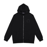 CHH Chrome Heart Hoodie Croix Sweater Diablo Cross Embroidered Zipper