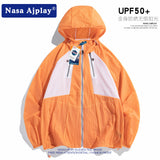 Nasa Sun Protection Shirt Summer Sun Protection Clothing Men's Summer Fashion Brand