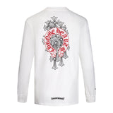 Chh Chrome Heart Long Sleeve Shirt Unisex Fashion Loose Long Sleeve Shirt