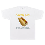 Rock Star T Shirt Green Day Pollyanna T-shirt Band Loose Short Sleeve
