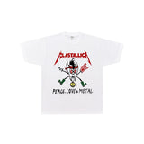 Rock Star T Shirt Metallica Live at Wembley Stadium T-shirt Rock Metal Band Loose Short Sleeve