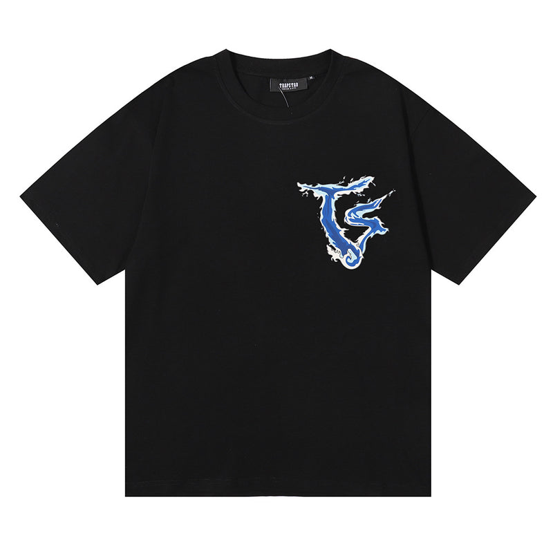 Trapstar T Shirts Trapstar Print Loose Casual Crew Neck Short Sleeve T-Shirt