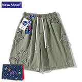 Nasa Shorts Summer Casual Shorts Men's Loose
