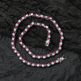 Zircon necklace heart-shaped zircon tennis chain