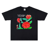 Rock Star T Shirt Todd Rundgren Washed Distressed T-shirt Short Sleeve Personality