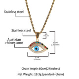 Jewelry Diamond 'Blue Eye' Necklace St. Valentine's Spectrum