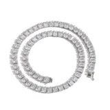 Zircon necklace square zircon necklace